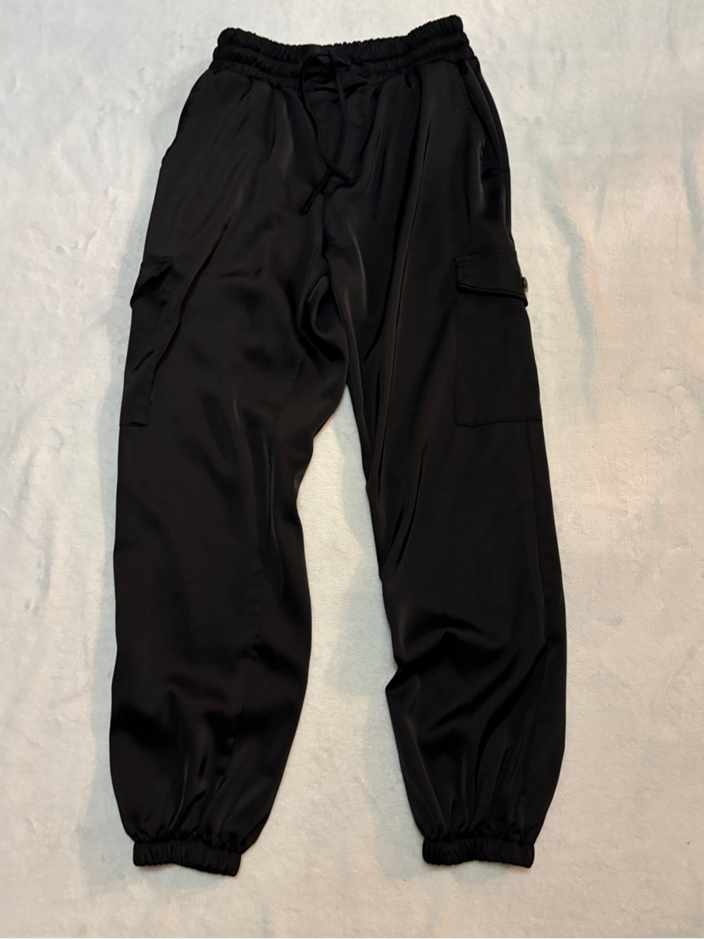 Gianni Bini Black Cargo Jogger Pants